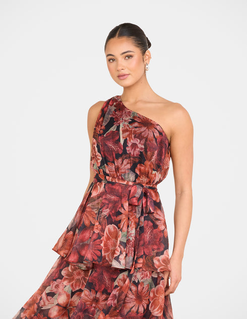 Burma One Shoulder Maxi Dress